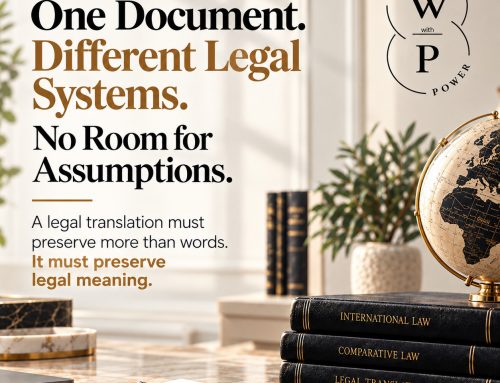 One document. Different Legal Systems. No room for Assumptions.