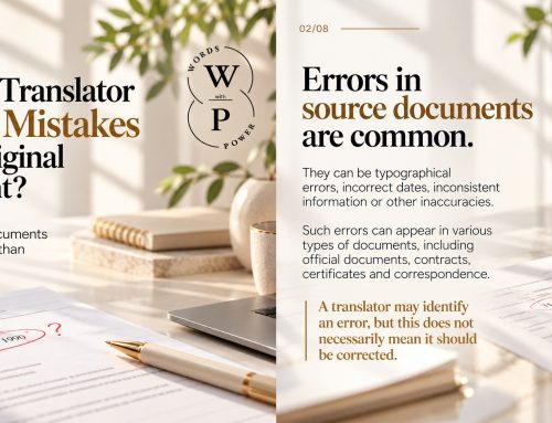 Should a Translator Correct Mistakes in the Original Document?